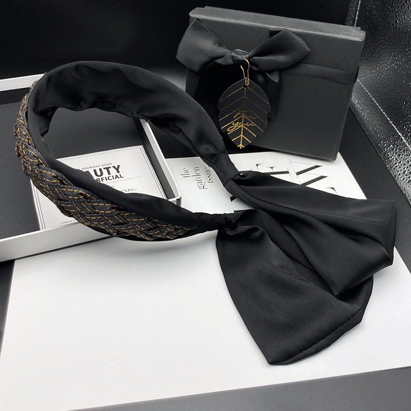 临嫣发箍缎面复古流苏设计头箍