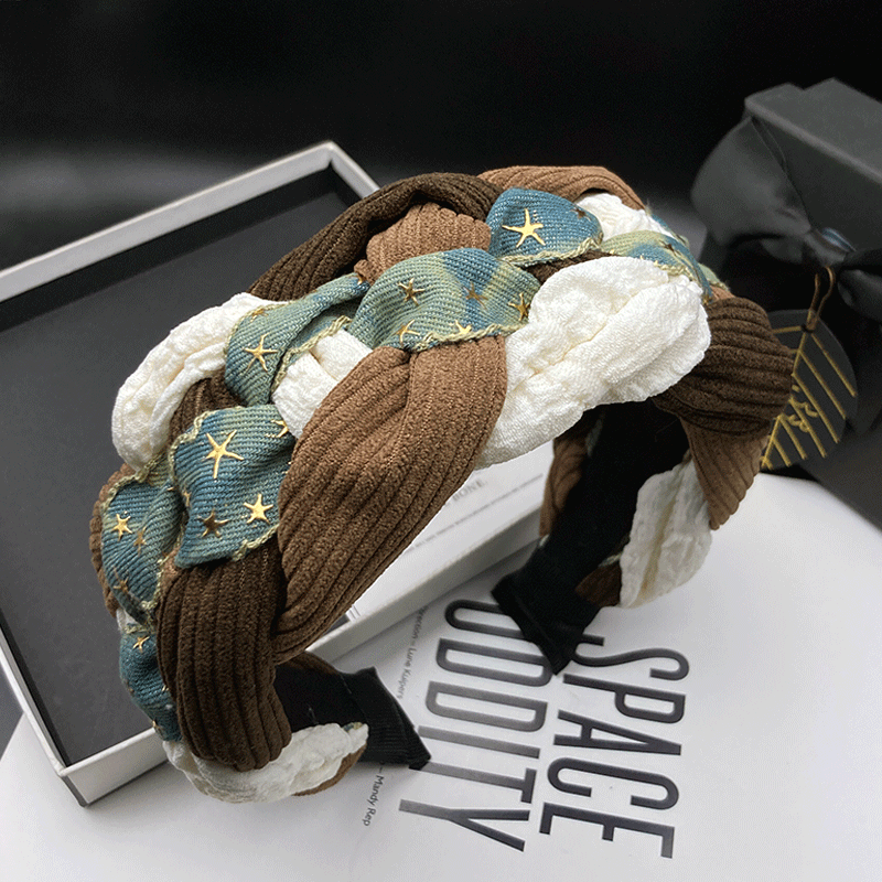 临嫣发箍布艺美拉德宽边头箍