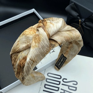 法式 ins风气质发卡发箍女高颅顶蝴蝶结发捆头饰宽边压发洗脸头箍