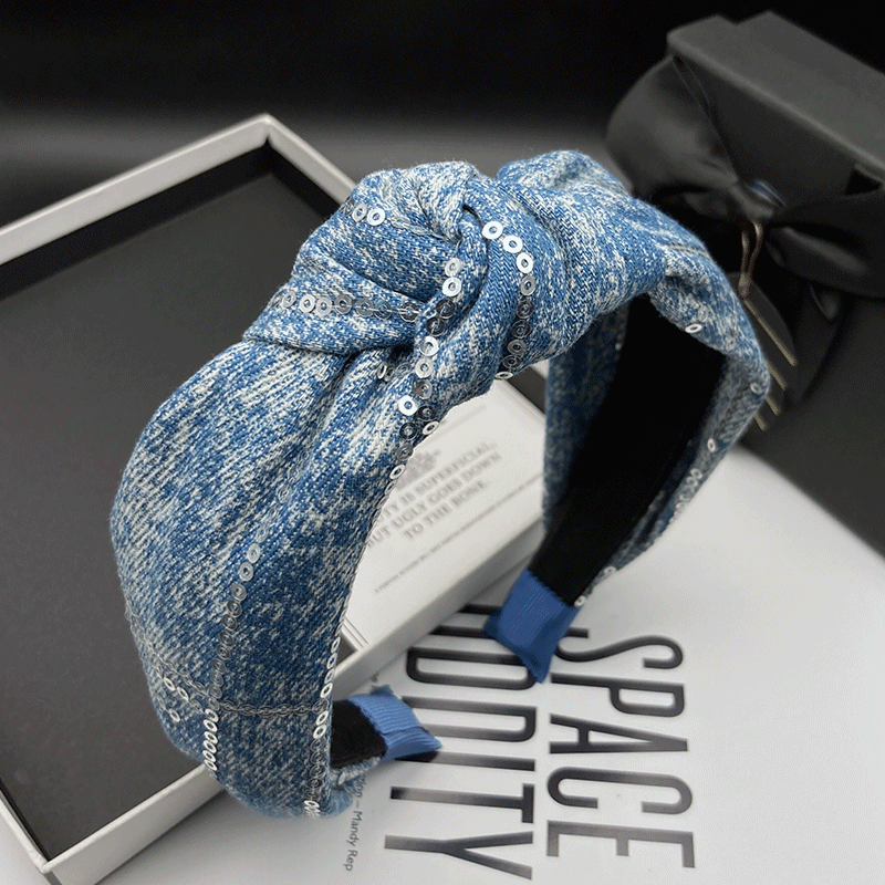 高颅顶牛仔布艺发卡发箍女时尚气质宽边压发外出发捆头饰洗脸头箍,饰品/流行首饰/时尚饰品新,发饰,淘宝优惠券,粉丝福利购,淘宝优惠卷