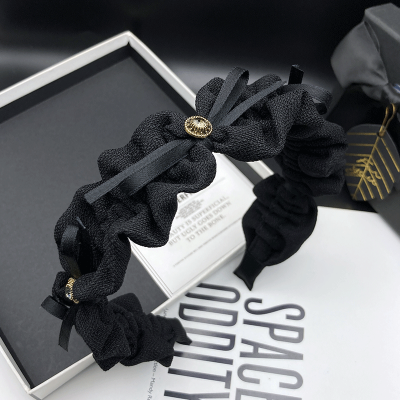 临嫣发箍布艺原创镶钻头箍