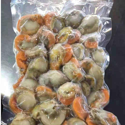 整箱12kg冷冻扇贝肉北城红膏去脏商用蒜蓉捞汁麻辣海鲜食材