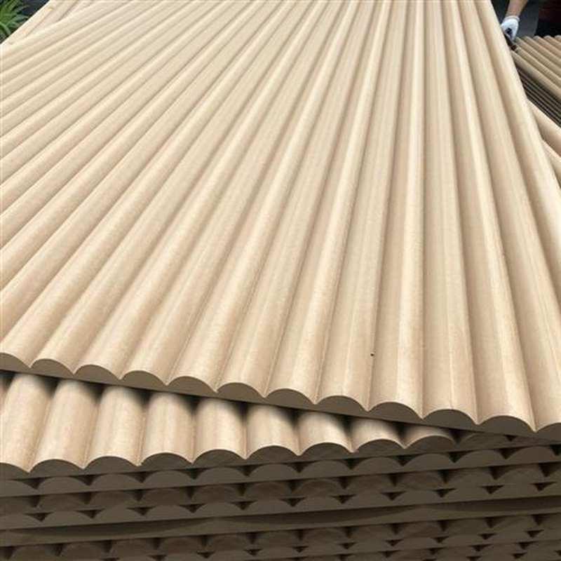 半圆波浪板板材铝型材波纹板实木装饰板背景墙材料立体半圆装饰