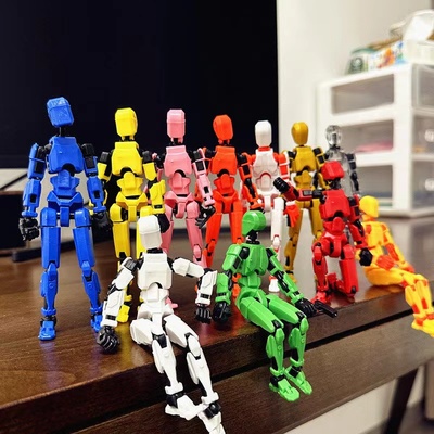 多关节可动3D打印人偶可动玩偶可变形拼装模型男孩子益智生日玩具