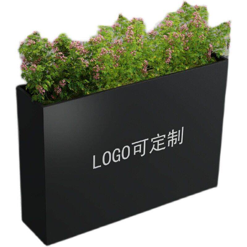 户外铁艺花箱咖啡厅奶茶店室外绿植围栏隔断花槽广场小区花坛组合