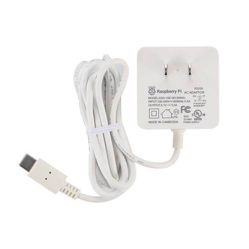 树莓派4代官方电源4B5V3AType-C接口电源适配器