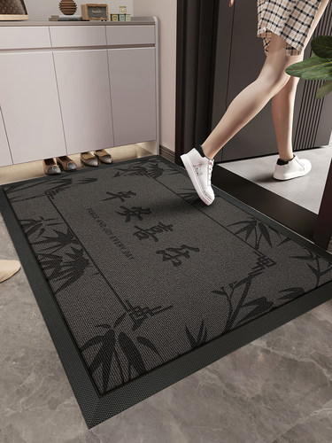 高端入户门地垫大门口进门除尘防滑脚垫平安喜乐耐脏免洗地毯门垫