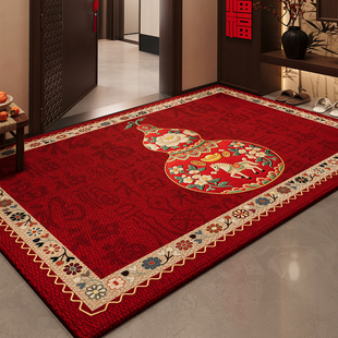 红色入户门地垫玄关门口进门防滑脚垫耐脏除尘免洗可裁剪地毯门垫