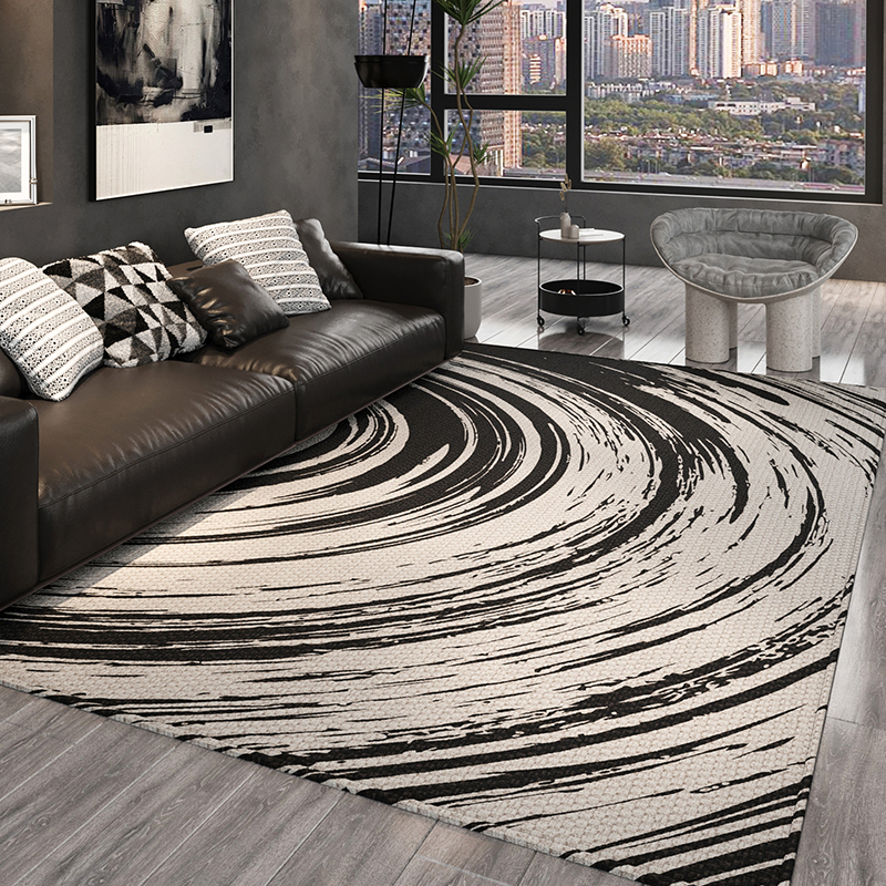 客厅地毯2025新款卧室大面积全铺地垫耐脏免洗可擦床边毯高端定制