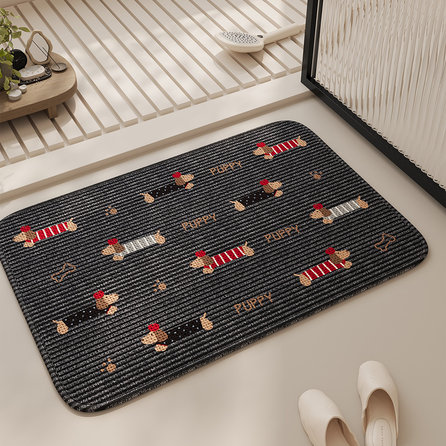 浴室防滑耐磨地垫免洗脚垫厕所卫浴卡通门垫喜庆卫生间吸水速干垫,居家布艺,入户地垫,淘宝优惠券,粉丝福利购,淘宝优惠卷