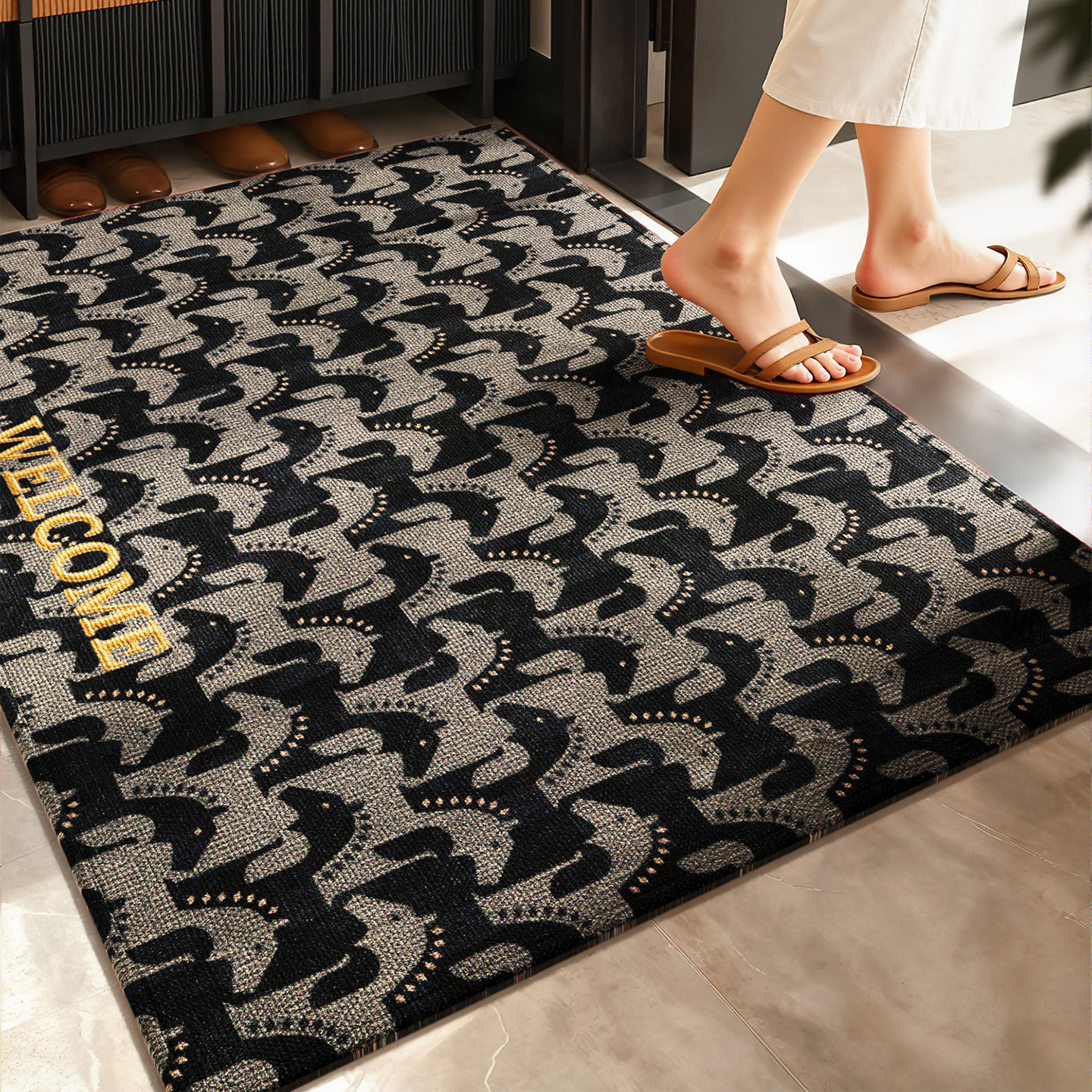 入户门地垫高级感玄关大门口门垫防滑脚垫可裁剪耐磨耐脏地毯定制,居家布艺,入户地垫,淘宝优惠券,粉丝福利购,淘宝优惠卷