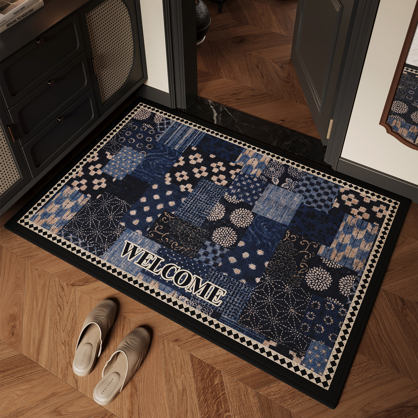 轻奢高级感入户门地垫2026新款防滑脚垫玄关耐脏耐磨除尘门垫地毯,居家布艺,入户地垫,淘宝优惠券,粉丝福利购,淘宝优惠卷