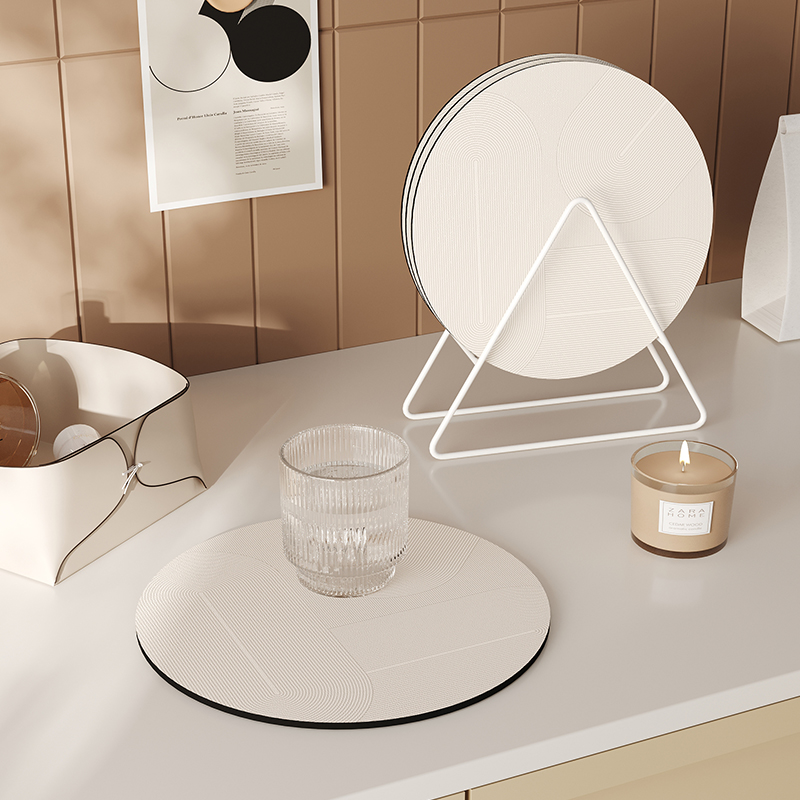 圆形隔热垫吸水杯垫茶