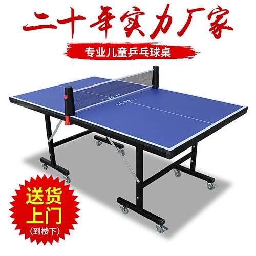 志恒 儿童乒乓球桌室内简易可折叠案子家庭乒乓球台