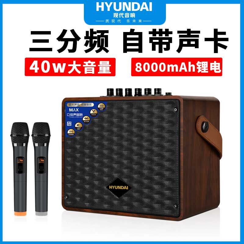 唱歌音响声卡一体机蓝牙户外 家声用音箱k歌连乐器带重低音炮立体