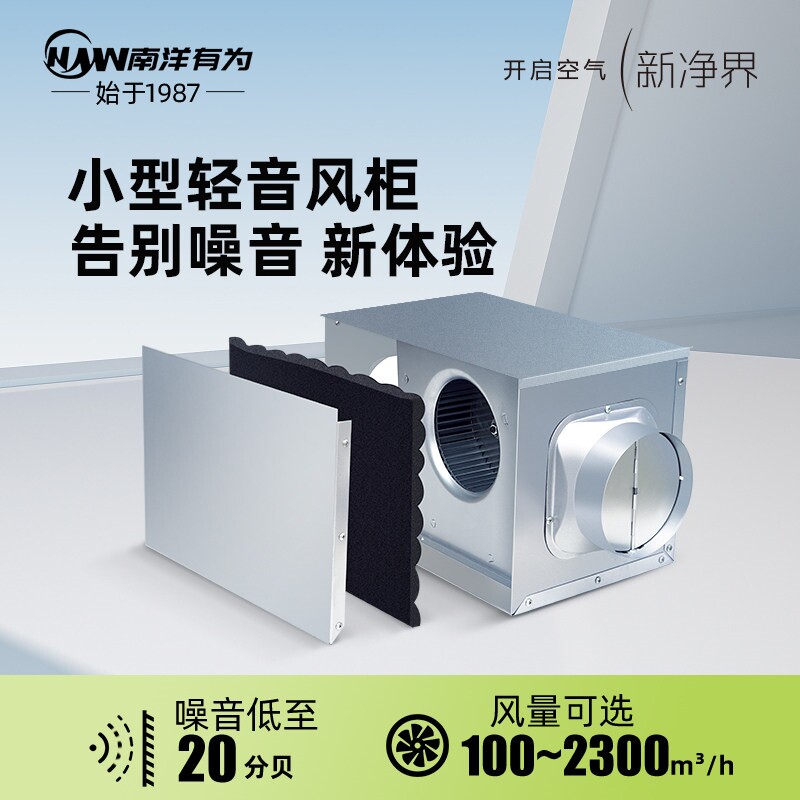 南洋有为220V小型轻音风柜箱式