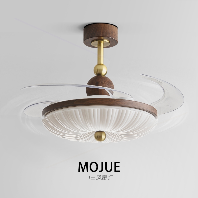 中古风隐形风扇灯全光谱静音变频