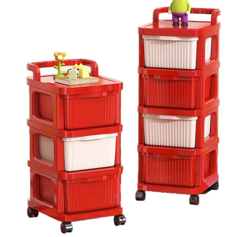 多胺夹移缝jjj零食小巴推车置物架柜动落地家用客厅书本抽屉式收