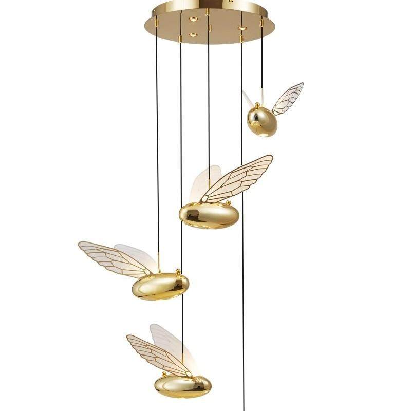 现代简约客厅吧台蜜蜂设计师创意样板房餐厅楼梯装饰工程LED吊灯,家装灯饰光源,智能吊灯,淘宝优惠券,粉丝福利购,淘宝优惠卷