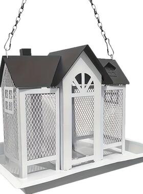 春季新款可拆卸喂鸟器支架鸟澡盆围栏夹板露台栏杆鸟类装饰挂件