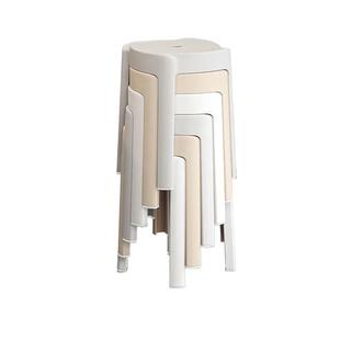 现代简约凳叔叔特厚塑料凳子家用加厚成人大人结实餐桌凳子可叠放