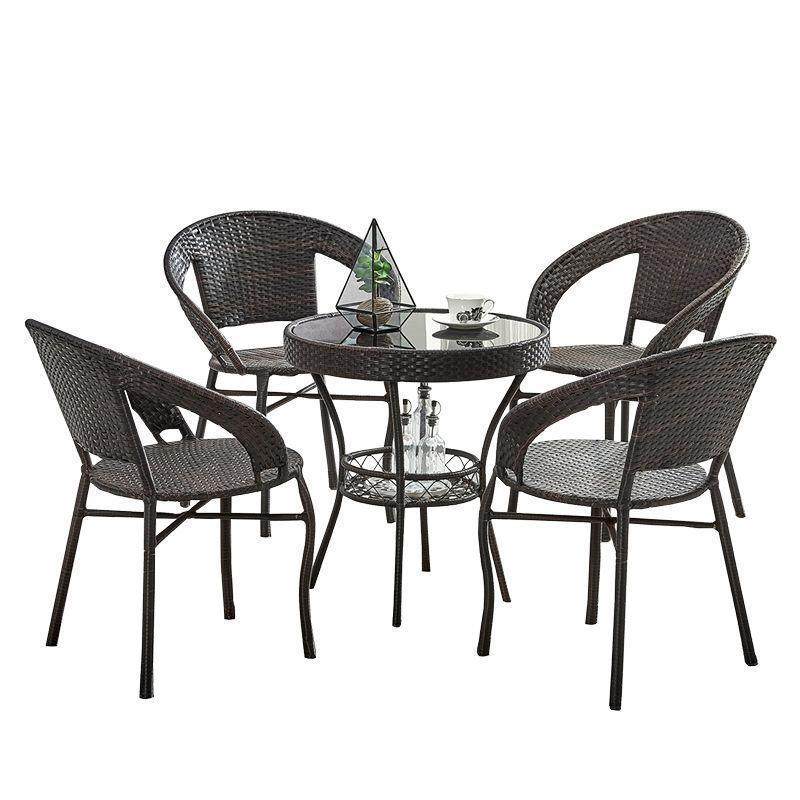 户外阳台休闲编藤靠背椅庭院可堆叠塑料椅家用餐桌椅套装防水防晒,商业/办公家具,商用藤编家具,淘宝优惠券,粉丝福利购,淘宝优惠卷