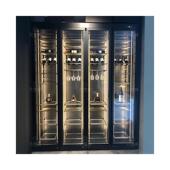 佛山厂家设计私人酒窖落地轻奢红酒柜展示柜恒湿恒温不锈钢酒柜