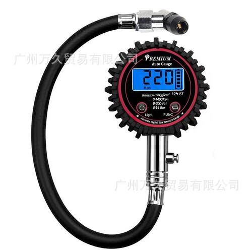 轮胎数显表测压表检测表数字大屏显示可放气精准测压汽车摩托单车