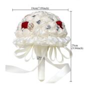 wifelai手捧花婚礼水钻花饰品新娘手捧花满钻奶手捧花18厘米PL001