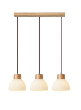 餐厅吊灯现代简约餐桌北欧LED吧台日式玄关过道灯原木风灯具176L