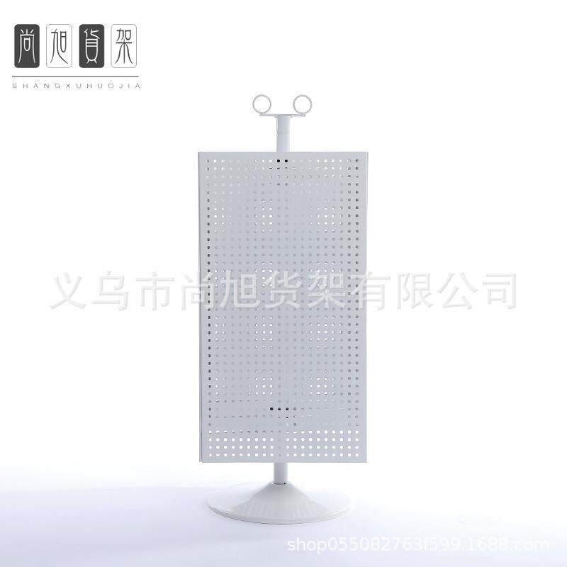 台式四面旋转洞洞板展示架饰品冰箱贴手机配件铁丝展示架