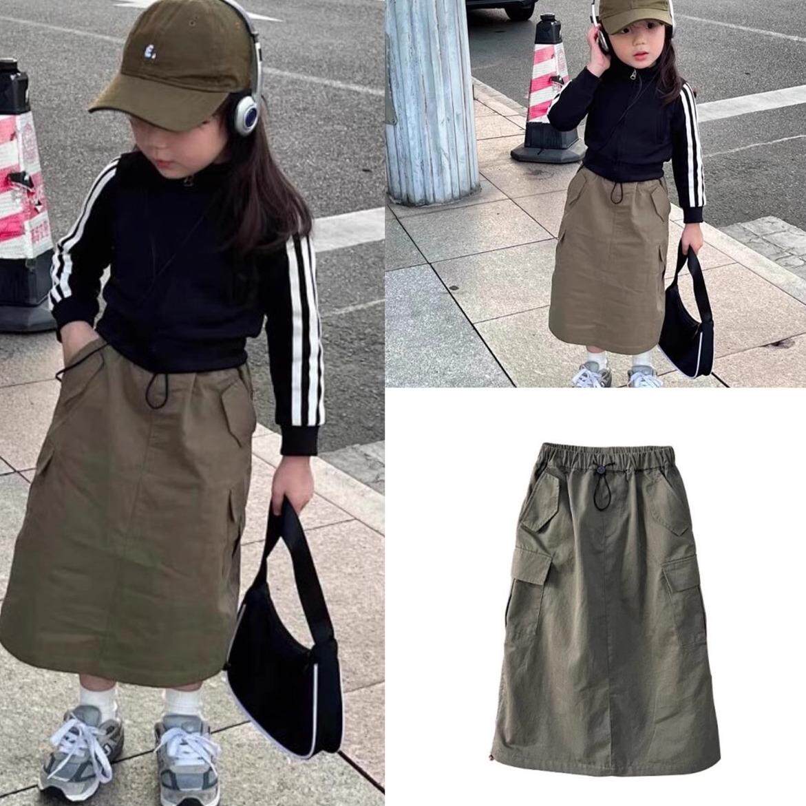 女童半身裙春秋夏装儿童长款洋气