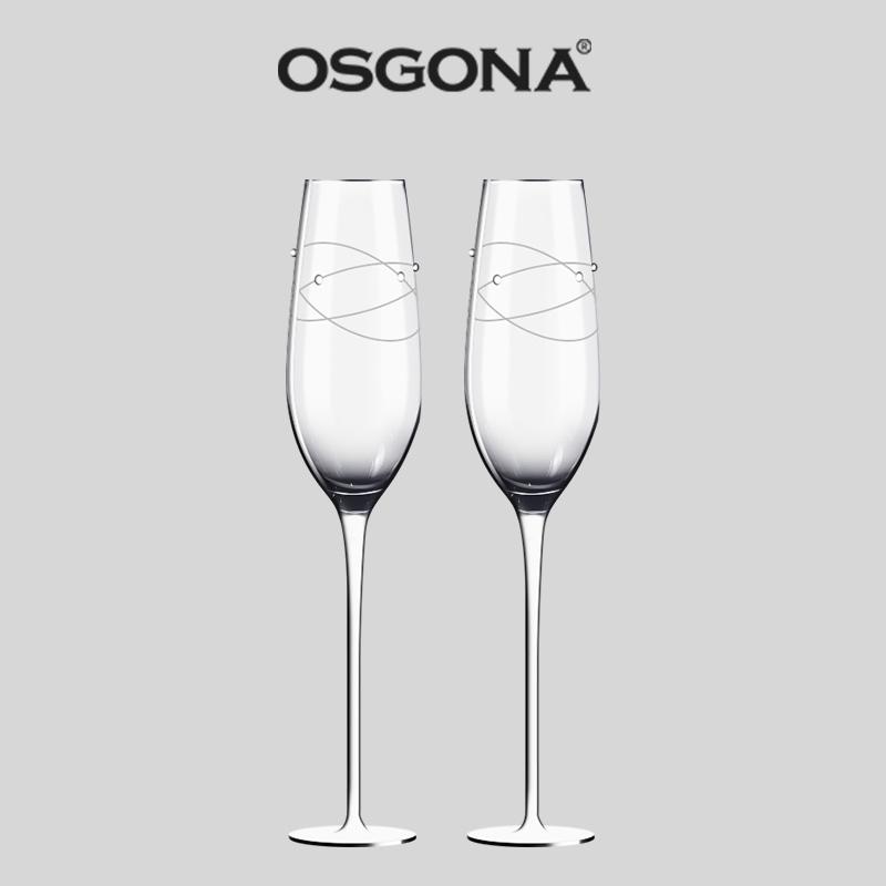 奥斯哥纳轻奢结婚对杯香槟红酒杯