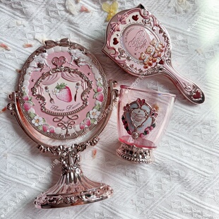 花知晓九周年台式镜子化妆刷桶九周年梳子周边