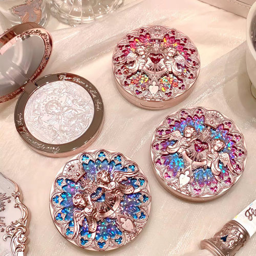 花知晓小天使浮雕高光粉哑光珠光脸部提亮