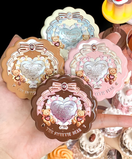 花知晓新品甜心小熊系列腮红秋冬丝缎粉质细腻自然氛围感显色高