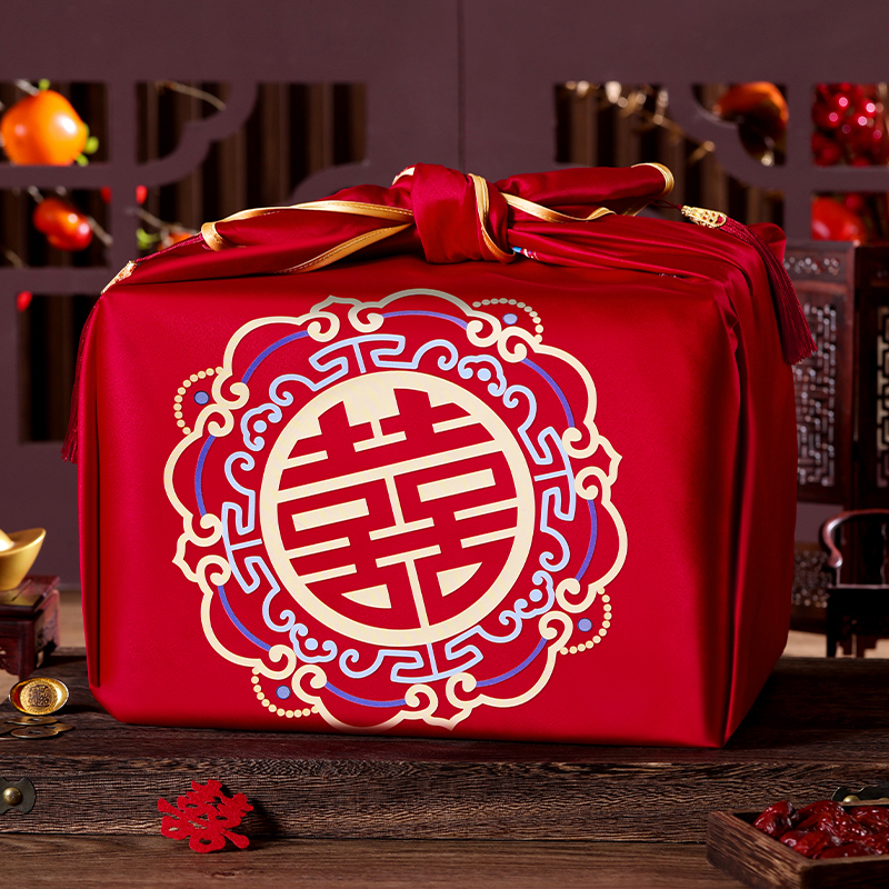 结婚包袱皮一对新娘陪嫁物品