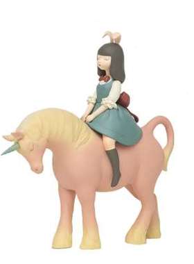 白夜童话独角兽办公桌面艺术品雕塑七夕摆件闺蜜新婚送女生日礼物