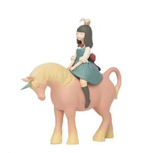 白夜童话独角兽办公桌面艺术品雕塑七夕摆件闺蜜新婚送女生日礼物