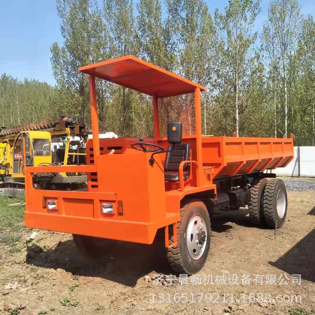 晨畅直营8吨矿用运输车 水利隧道井下运输翻斗车 四驱毛竹运输车