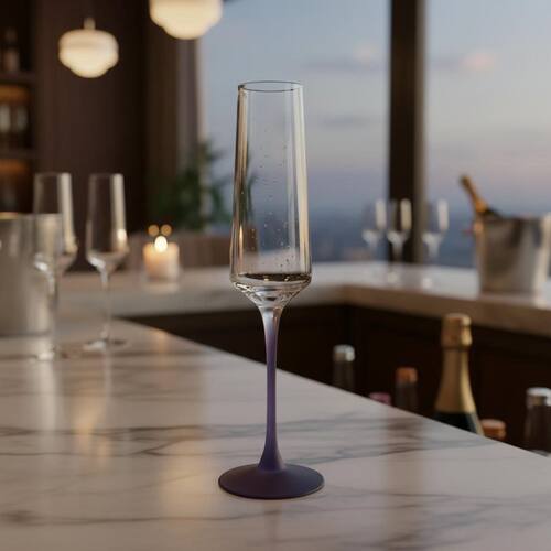欧式磨砂紫水晶玻璃高脚红酒杯