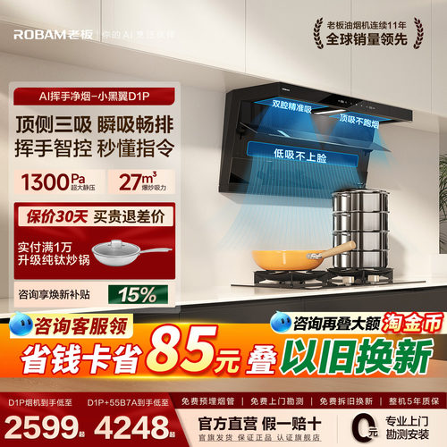 [27m³大吸力升级]老板小黑翼D1P