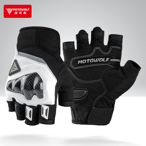 摩多狼摩托车手套半指男女防摔