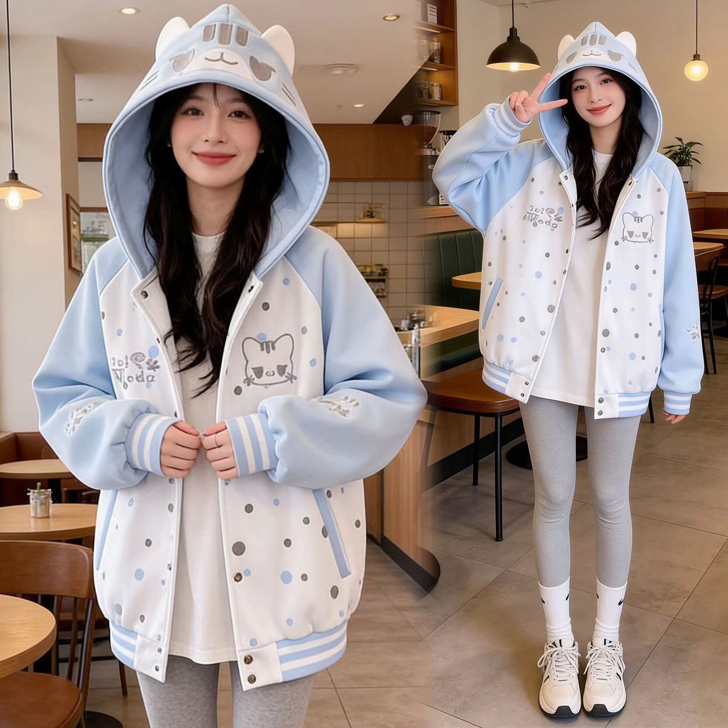 初高中学生棒球服女外套春秋新款