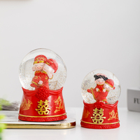 新婚禮物創(chuàng)意水晶球擺件結(jié)婚裝飾婚房裝扮用品訂婚浪漫布置紀念品
