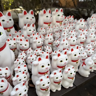 日本直邮 豪德寺 招财猫 招福猫 限购难买 全手工制  每只不一样