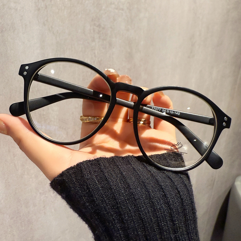 防蓝光眼镜框男女韩版复古近视TR眼镜学生时尚眼镜配度数平光眼镜