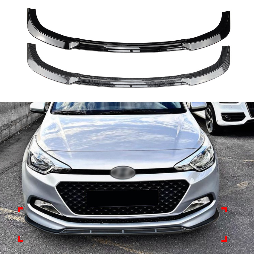 适用现代I20 MK2 Pre-facelift 2015-2017 前杠前唇前铲外饰改装
