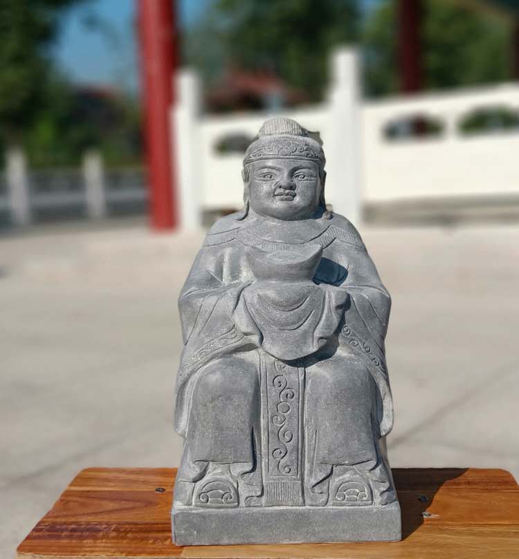 新款土地公公爷爷佛像婆婆奶奶石雕石头青石雕刻神像土地庙