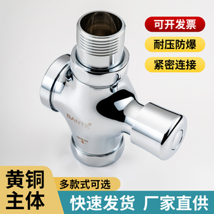 全铜按式 阀门开关冲水阀 厕所大便按压延时冲洗阀水阀蹲便器自闭式